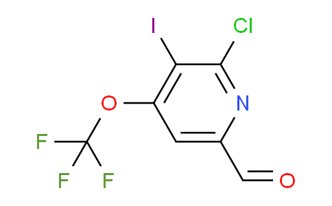 2-Chloro-3-iodo-4-(trifluoromethoxy)pyridine-6-carboxaldehyde