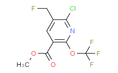 Methyl 2-chloro-3-(fluoromethyl)-6-(trifluoromethoxy)pyridine-5-carboxylate