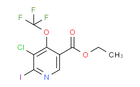 Ethyl 3-chloro-2-iodo-4-(trifluoromethoxy)pyridine-5-carboxylate