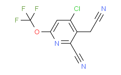 4-Chloro-2-cyano-6-(trifluoromethoxy)pyridine-3-acetonitrile