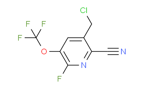 3-(Chloromethyl)-2-cyano-6-fluoro-5-(trifluoromethoxy)pyridine
