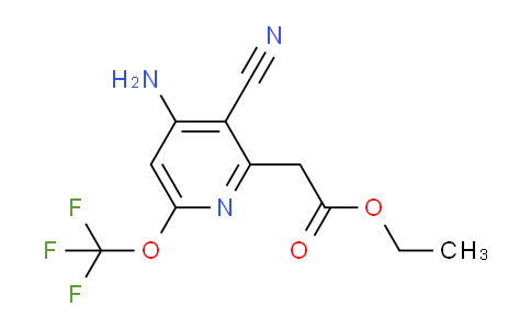 AM18137 | 1803641-12-4 | Ethyl 4-amino-3-cyano-6-(trifluoromethoxy)pyridine-2-acetate