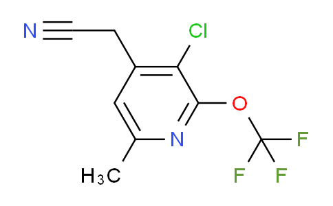 3-Chloro-6-methyl-2-(trifluoromethoxy)pyridine-4-acetonitrile