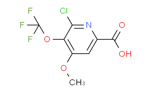 2-Chloro-4-methoxy-3-(trifluoromethoxy)pyridine-6-carboxylic acid