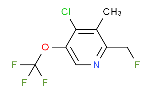 4-Chloro-2-(fluoromethyl)-3-methyl-5-(trifluoromethoxy)pyridine