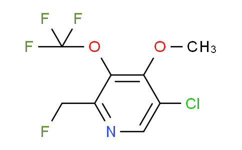 5-Chloro-2-(fluoromethyl)-4-methoxy-3-(trifluoromethoxy)pyridine