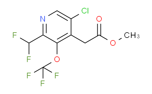 Methyl 5-chloro-2-(difluoromethyl)-3-(trifluoromethoxy)pyridine-4-acetate