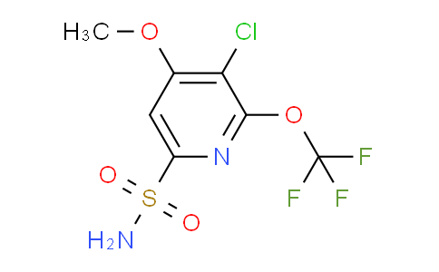 3-Chloro-4-methoxy-2-(trifluoromethoxy)pyridine-6-sulfonamide