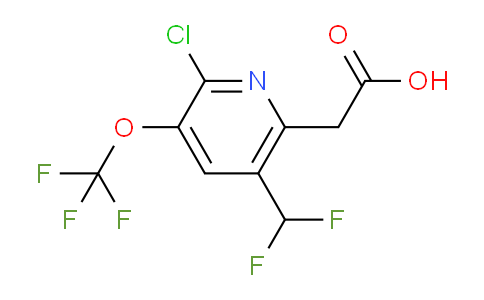 AM181676 | 1804558-59-5 | 2-Chloro-5-(difluoromethyl)-3-(trifluoromethoxy)pyridine-6-acetic acid