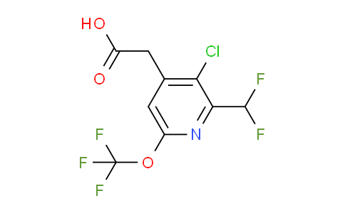 AM181686 | 1804558-97-1 | 3-Chloro-2-(difluoromethyl)-6-(trifluoromethoxy)pyridine-4-acetic acid