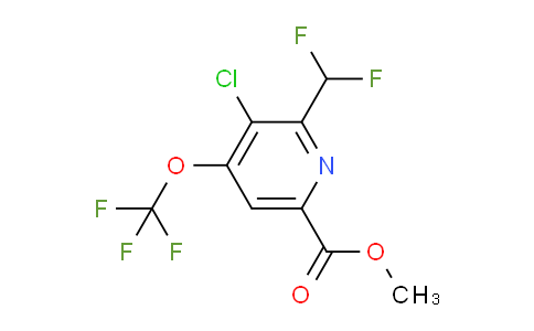 AM181706 | 1804327-13-6 | Methyl 3-chloro-2-(difluoromethyl)-4-(trifluoromethoxy)pyridine-6-carboxylate