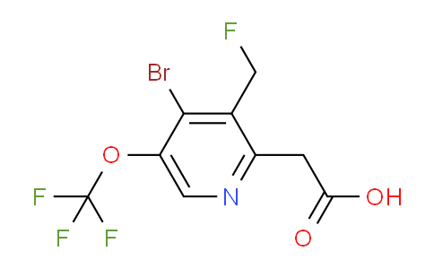 AM181707 | 1804603-17-5 | 4-Bromo-3-(fluoromethyl)-5-(trifluoromethoxy)pyridine-2-acetic acid