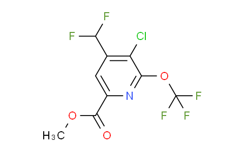 AM181709 | 1806149-12-1 | Methyl 3-chloro-4-(difluoromethyl)-2-(trifluoromethoxy)pyridine-6-carboxylate