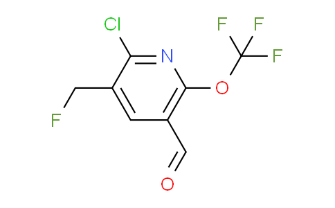 2-Chloro-3-(fluoromethyl)-6-(trifluoromethoxy)pyridine-5-carboxaldehyde