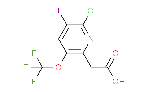 2-Chloro-3-iodo-5-(trifluoromethoxy)pyridine-6-acetic acid