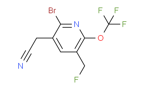 2-Bromo-5-(fluoromethyl)-6-(trifluoromethoxy)pyridine-3-acetonitrile