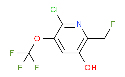 2-Chloro-6-(fluoromethyl)-5-hydroxy-3-(trifluoromethoxy)pyridine