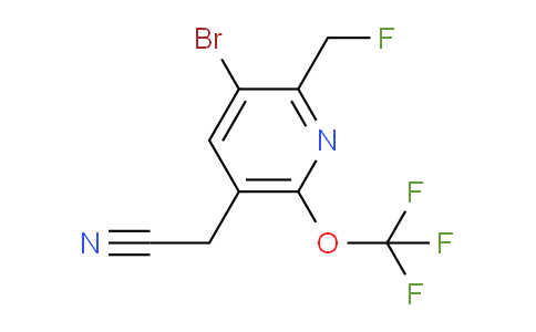 AM181768 | 1803528-05-3 | 3-Bromo-2-(fluoromethyl)-6-(trifluoromethoxy)pyridine-5-acetonitrile