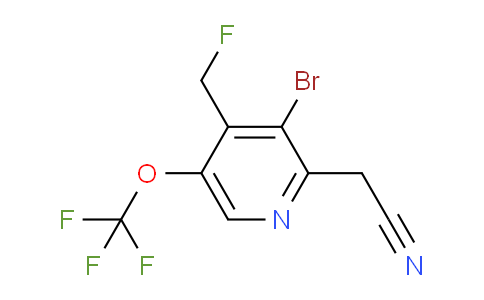 AM181770 | 1804635-76-4 | 3-Bromo-4-(fluoromethyl)-5-(trifluoromethoxy)pyridine-2-acetonitrile