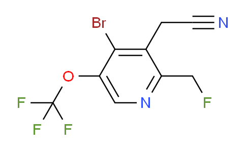 4-Bromo-2-(fluoromethyl)-5-(trifluoromethoxy)pyridine-3-acetonitrile