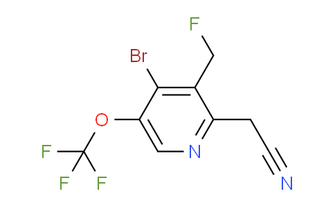 4-Bromo-3-(fluoromethyl)-5-(trifluoromethoxy)pyridine-2-acetonitrile