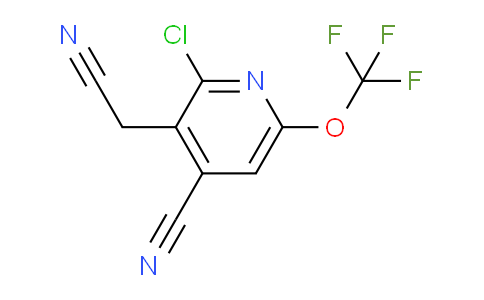 2-Chloro-4-cyano-6-(trifluoromethoxy)pyridine-3-acetonitrile