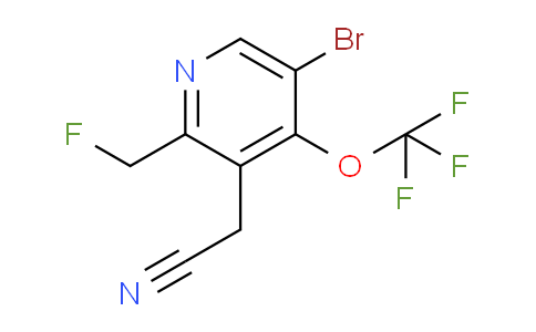 5-Bromo-2-(fluoromethyl)-4-(trifluoromethoxy)pyridine-3-acetonitrile