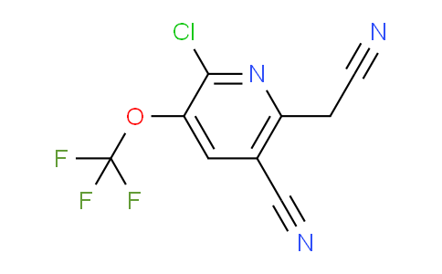 2-Chloro-5-cyano-3-(trifluoromethoxy)pyridine-6-acetonitrile
