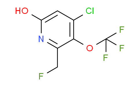4-Chloro-2-(fluoromethyl)-6-hydroxy-3-(trifluoromethoxy)pyridine