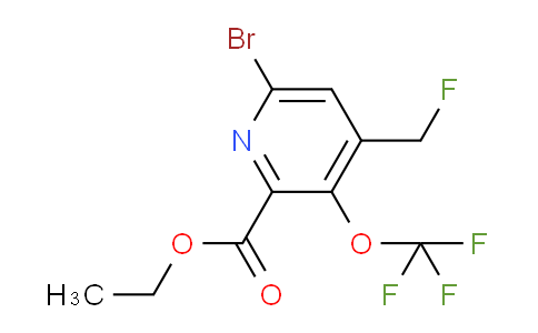 AM181826 | 1804637-68-0 | Ethyl 6-bromo-4-(fluoromethyl)-3-(trifluoromethoxy)pyridine-2-carboxylate