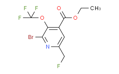 Ethyl 2-bromo-6-(fluoromethyl)-3-(trifluoromethoxy)pyridine-4-carboxylate