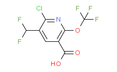 2-Chloro-3-(difluoromethyl)-6-(trifluoromethoxy)pyridine-5-carboxylic acid