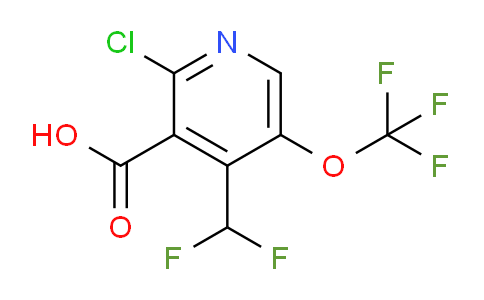 2-Chloro-4-(difluoromethyl)-5-(trifluoromethoxy)pyridine-3-carboxylic acid