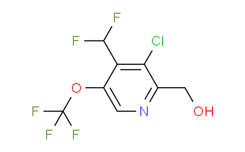 AM181907 | 1804719-69-4 | 3-Chloro-4-(difluoromethyl)-5-(trifluoromethoxy)pyridine-2-methanol