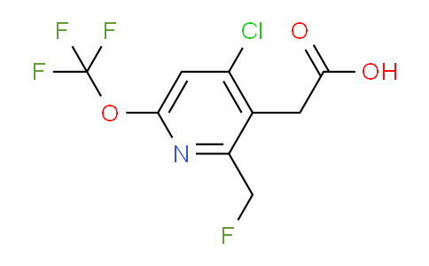 4-Chloro-2-(fluoromethyl)-6-(trifluoromethoxy)pyridine-3-acetic acid