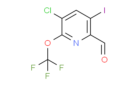 3-Chloro-5-iodo-2-(trifluoromethoxy)pyridine-6-carboxaldehyde