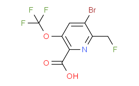 AM181990 | 1803919-54-1 | 3-Bromo-2-(fluoromethyl)-5-(trifluoromethoxy)pyridine-6-carboxylic acid