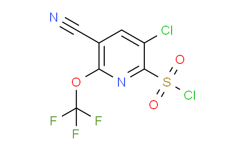 3-Chloro-5-cyano-6-(trifluoromethoxy)pyridine-2-sulfonyl chloride