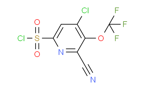 4-Chloro-2-cyano-3-(trifluoromethoxy)pyridine-6-sulfonyl chloride