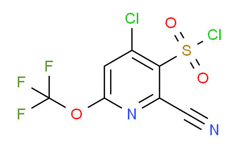 4-Chloro-2-cyano-6-(trifluoromethoxy)pyridine-3-sulfonyl chloride