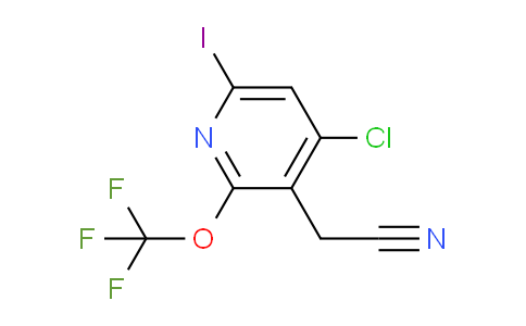 4-Chloro-6-iodo-2-(trifluoromethoxy)pyridine-3-acetonitrile