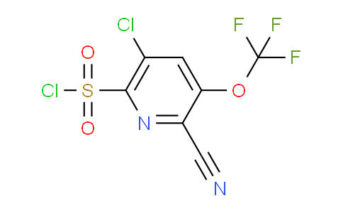 5-Chloro-2-cyano-3-(trifluoromethoxy)pyridine-6-sulfonyl chloride