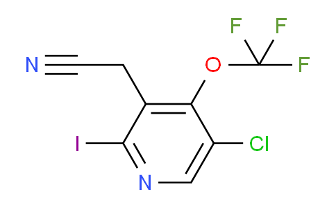 5-Chloro-2-iodo-4-(trifluoromethoxy)pyridine-3-acetonitrile