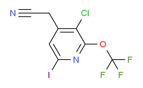 3-Chloro-6-iodo-2-(trifluoromethoxy)pyridine-4-acetonitrile