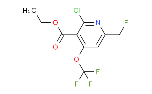 Ethyl 2-chloro-6-(fluoromethyl)-4-(trifluoromethoxy)pyridine-3-carboxylate