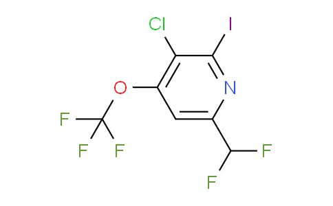 3-Chloro-6-(difluoromethyl)-2-iodo-4-(trifluoromethoxy)pyridine