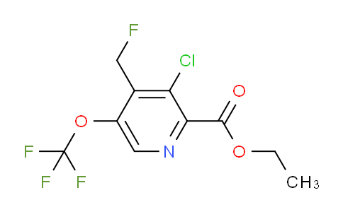 Ethyl 3-chloro-4-(fluoromethyl)-5-(trifluoromethoxy)pyridine-2-carboxylate