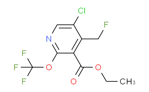 Ethyl 5-chloro-4-(fluoromethyl)-2-(trifluoromethoxy)pyridine-3-carboxylate