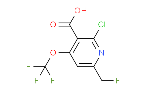 2-Chloro-6-(fluoromethyl)-4-(trifluoromethoxy)pyridine-3-carboxylic acid