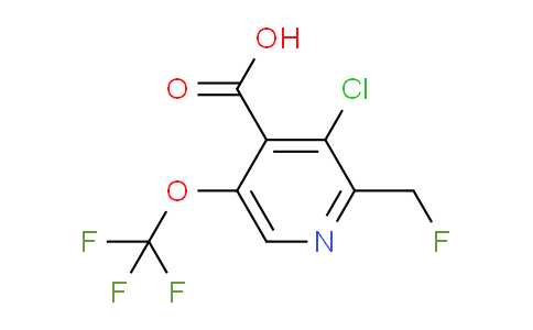 AM182100 | 1803648-17-0 | 3-Chloro-2-(fluoromethyl)-5-(trifluoromethoxy)pyridine-4-carboxylic acid